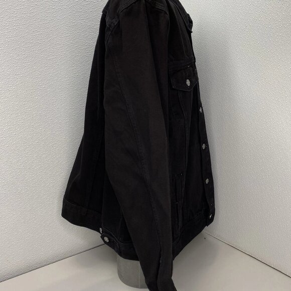 NEW HARLEY DAVIDSON Mens Jacket Black Size 3XL Denim Button Down Embroidered - Picture 5 of 12